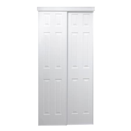 その他 Reserved Renin 48 in. x 80 1/2 in. Bypass 6-Panel Closet Door